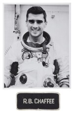 [Apollo 1] — Embroidered prototype name patches and astronaut photos