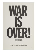 John Lennon and Yoko Ono | War Is Over! poster 