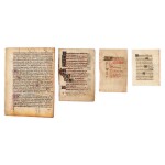 A group of 15 manuscript and printed text leaves and cuttings, 13th-16th century