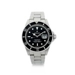 ROLEX | REFERENCE 16610 SUBMARINER  A STAINLESS STEEL AUTOMATIC WRISTWATCH WITH DATE AND BRACELET, CIRCA 2002