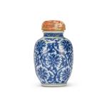 A blue and white 'floral' snuff bottle Qing dynasty, 19th century | 清十九世紀 青花花卉紋鼻烟壺