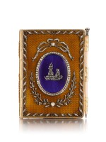A JEWELLED GOLD, ENAMEL AND IVORY HISTORISMUS CARNET, POSSIBLY ITALIAN, CIRCA 1910