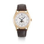 PATEK PHILIPPE | CALATRAVA, REF 5396R, PINK GOLD ANNUAL CALENDAR WRISTWATCH WITH MOON-PHASES AND AM/PM INDICATION, MADE IN 2009