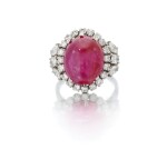 Ruby and diamond ring (Anello con rubino e diamanti)