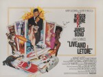 Live and Let Die (1973), poster, British, signed by Roger Moore