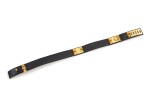 Leather and gold plated hardware belt, Collier de chien 75, Hermès, 1991