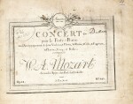 W.A. Mozart, Two volumes of first and early editions of the piano concertos etc., C18th and early C19th