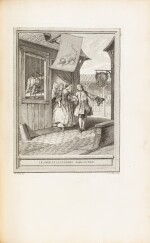 Fables choisies. Paris, 1755-1759. 4 vol. in-fol. Veau marbré de l'époque. Illustrations d'Oudry.
