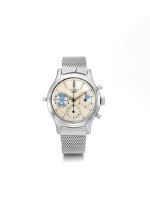 HEUER | REFERENCE 2444 MAREOGRAPHE  A STAINLESS STEEL CHRONOGRAPH WRISTWATCH WITH TIDAL INDICATION, REGISTERS AND BRACELET, CIRCA 1960