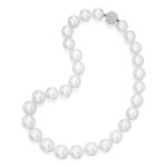 Cultured Pearl and Diamond Necklace [ 養殖珍珠配鑽石項鏈]