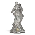 A SPANISH SILVER FIGURE OF THE VIRGIN AND CHILD, JUAN ALTET, BARCELONA, DATED 1774