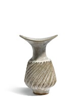 DAME LUCIE RIE | VASE WITH FLUTED BODY AND FLARING LIP