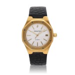 Reference 14800BA Royal Oak | A yellow gold wristwatch with date, Circa 1990