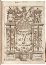 Abela | Della descrittione di Malta, Malta, 1647, contemporary vellum