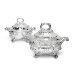 A Pair of George IV Silver Sauce Tureens and Covers, Paul Storr, London, 1827