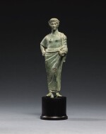 AN ETRUSCAN BRONZE FIGURE OF A WOMAN, CIRCA 425-400 B.C.