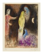 MARC CHAGALL | CHLOÉ IS DRESSED AND BRAIDED BY CLEARISTE (M. 345)