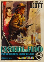 RIDING SHOTGUN / L'ASSEDIO DI FUOCO (1954) POSTER, ITALIAN