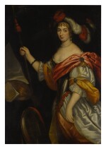  FOLLOWER OF JAN MIJTENS | PORTRAIT OF A LADY AS MINERVA, THREE-QUARTER LENGTH