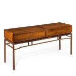 A ROSEWOOD LOW SIDE TABLE, MID-20TH CENTURY, IN THE MANNER OF FRITS HENNINGSEN