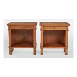 IN THE STYLE OF ANDRÉ ARBUS | PAIR OF BEDSIDE TABLES