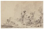 Landscape with herders and animals
