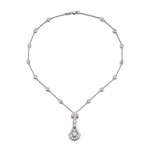 Diamond pendant necklace, 'Icon'