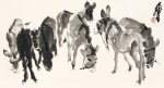 黃胄 群驢 │Huang Zhou, Donkeys