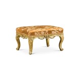 A North Italian carved giltwood stool, late 18th century