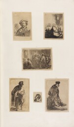 Recueil de Quatre-Vingt-Cinq Estampes originales, Têtes, Paysages et différents Sujets, dessinées et gravés par Rembrandt, Peintre Hollandais, né en 1606, et mort en 1668. 