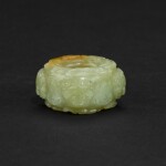 An archaistic small yellow jade cong, Ming dynasty | 明 仿古黃玉琮