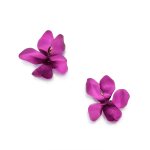 Pair of Aluminum 'Violet' Earclips, France