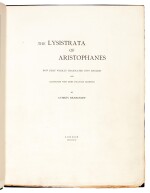  BEARDSLEY--ARISTOPHANES | The Lysistrata of Aristophanes, 1896, number 21 of 100 copies