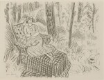 Jeune fille à la chaise-longue dans un sous-bois (Duthuit 425)