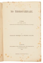 Dickens--Collins, No Thoroughfare, 1867, first edition of the stage adaptation 