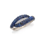 A Rare Sapphire and Diamond Bracelet, France |  梵克雅寶 | 藍寶石配鑽石手鏈，法國