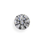 A 4.07 Carat Round Diamond, E Color, VS1 Clarity