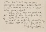 Malcolm McLaren | Handwritten statement in black ink, [1977]