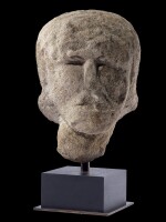A sandstone Celtic head circa 2nd century AD | 約公元二世紀 砂岩石雕凱爾特頭像