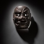 A fine somen [full face mask] Signed Myochin Munesada Edo period, 19th century