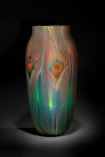 "Peacock" Paperweight Vase
