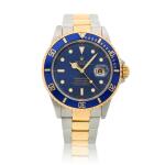 Reference 16613 Submariner, A stainless steel and yellow gold automatic wristwatch with date and bracelet, Circa 1996