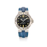 BULGARI | DIAGONO SCUBA, REFERENCE SD 38 S, A STAINLESS STEEL WRISTWATCH WITH DATE, CIRCA 2000
