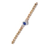 Bracelet saphir et diamants | Sapphire and diamond bracelet