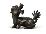 A bronze figure of a 'mythical beast', Qing dynasty, 19th century