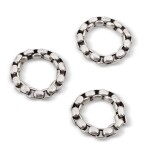 Frances Patiky Stein's Collection: Lot of Three Chanel Silver Bracelets, 2002