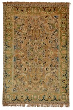 A Safavid silk and metal thread ‘Polonaise’ rug, Central Persia (probably Isfahan), early 17th century