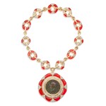 'Monete' Carnelian, Coin and Diamond Necklace | 寶格麗 | 'Monete' 古代錢幣 配 紅玉髓 及 鑽石 項鏈
