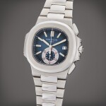 Reference 5980/1A-001 Nautilus | A stainless steel flyback chronograph bracelet watch with date, Circa 2008