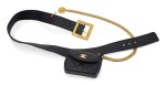 BLACK LEATHER WITH OPAQUE GOLD-TONE METAL CLASSIC BELT BAG, CHANEL